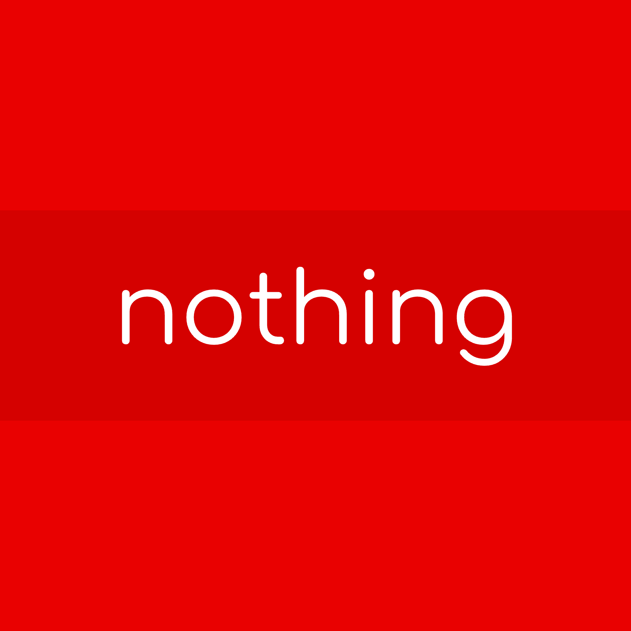 Example Jaguar-style logo showing the word 'nothing' in elegant typography